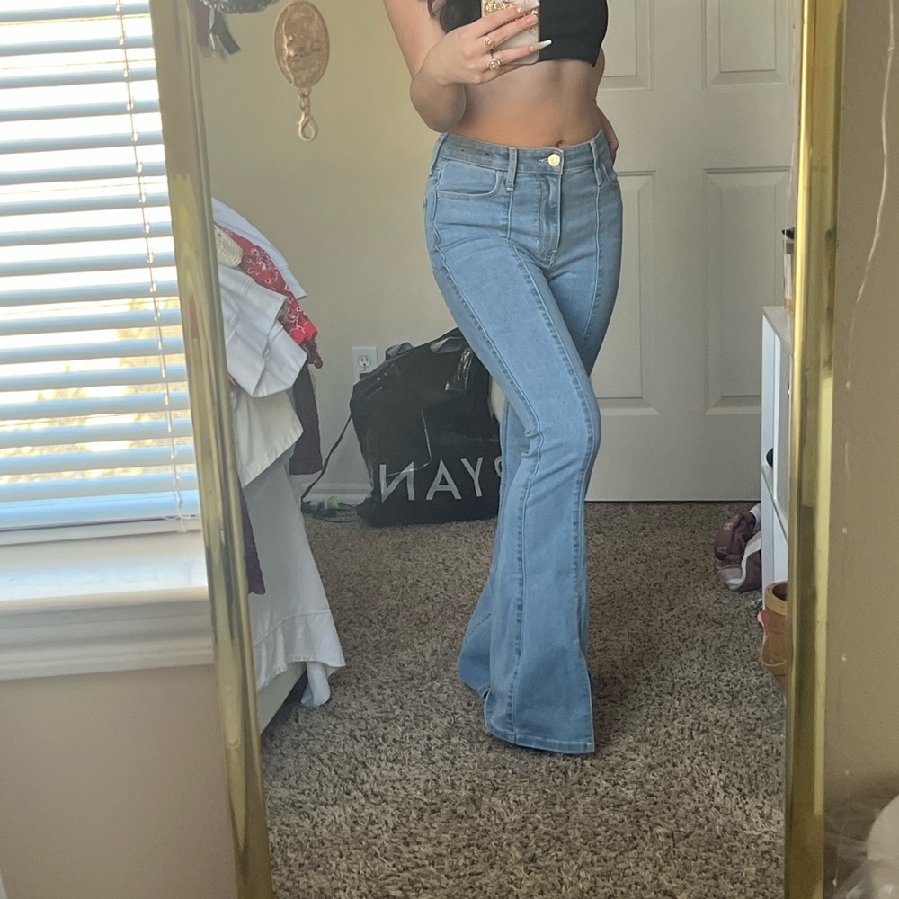High Rise Hollister Flare Jeans